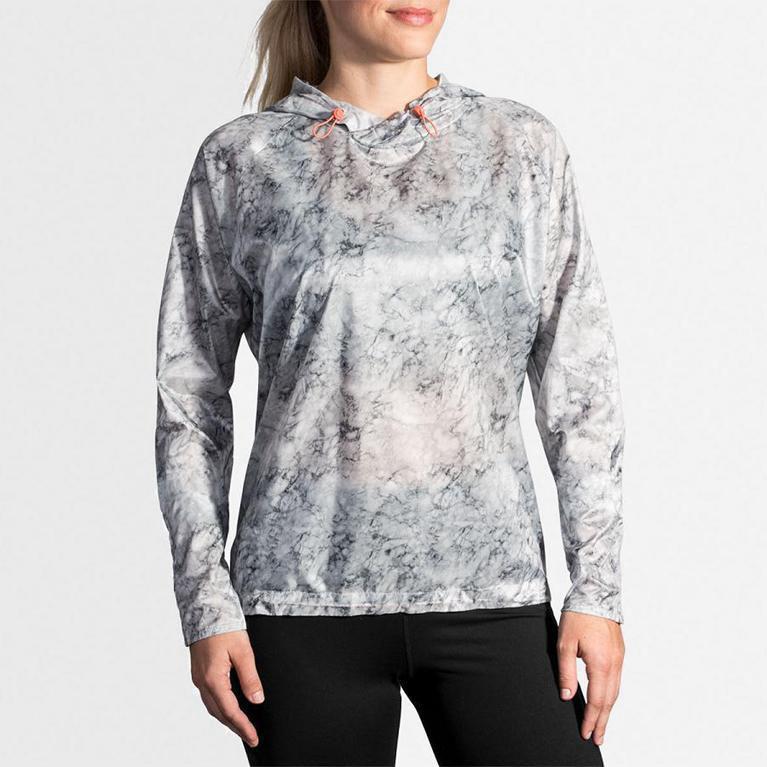 Brooks Lsd Pullover - Chaquetas Mujer - Blancas (UXOP-28936)